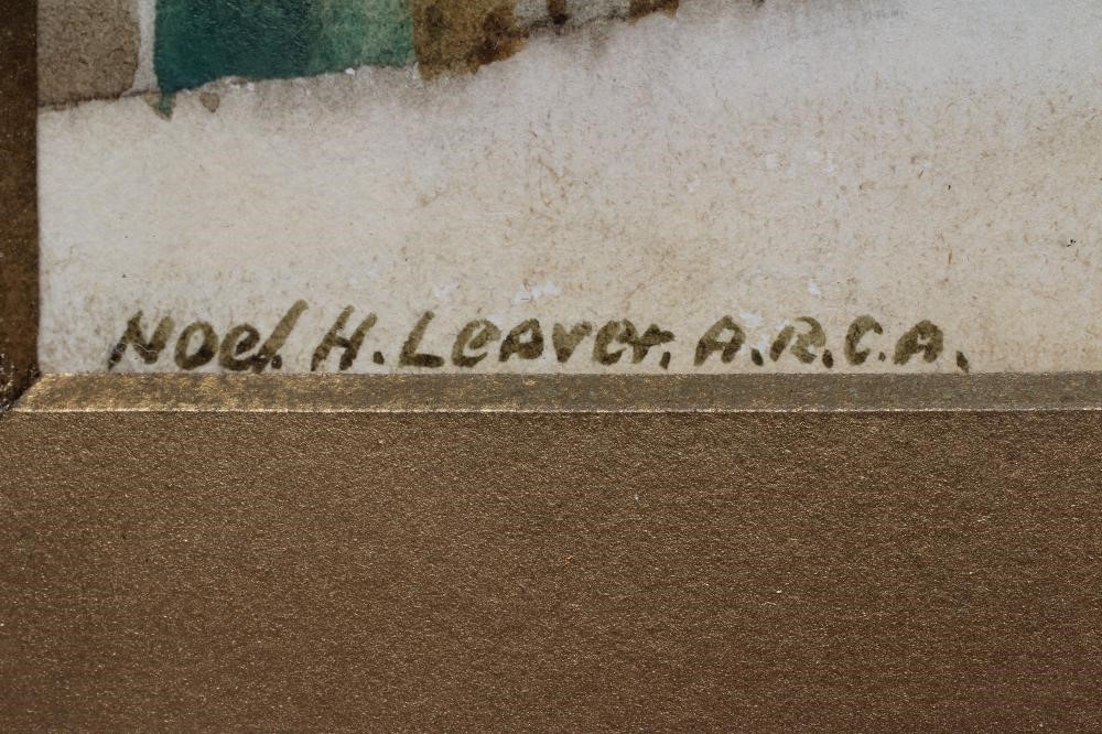 NOEL HARRY LEAVER (1889-1951) Evening at St Lo, signed lower left, watercolour, 10 1/2" x 14", Image