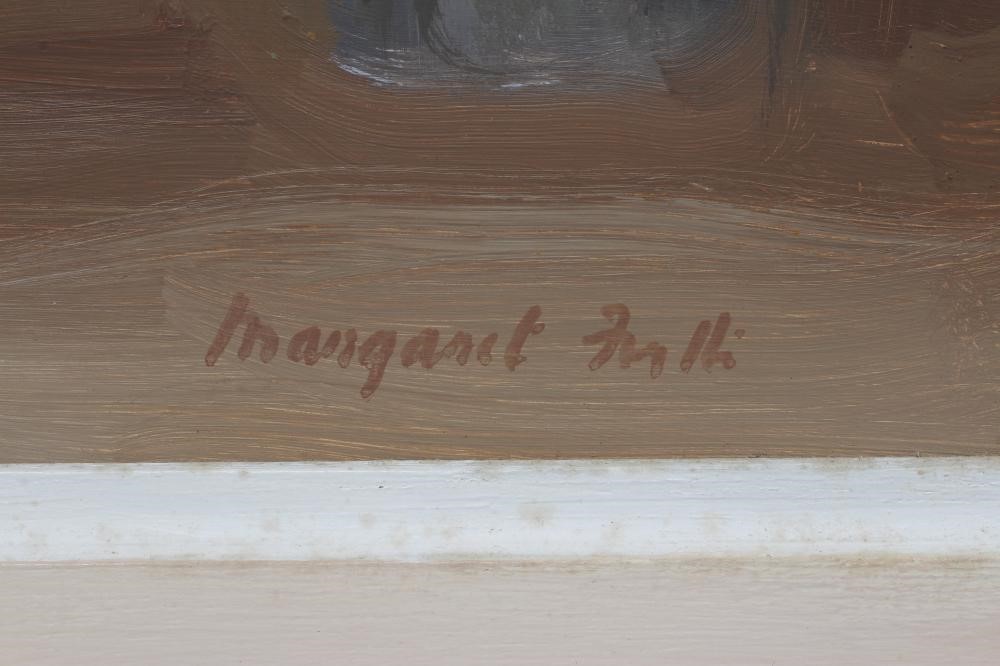 MARGARET FIRTH (1898-1991) "Dark Leaves", signed, oil on board,15" x 19 1/2", framed (subject to Image