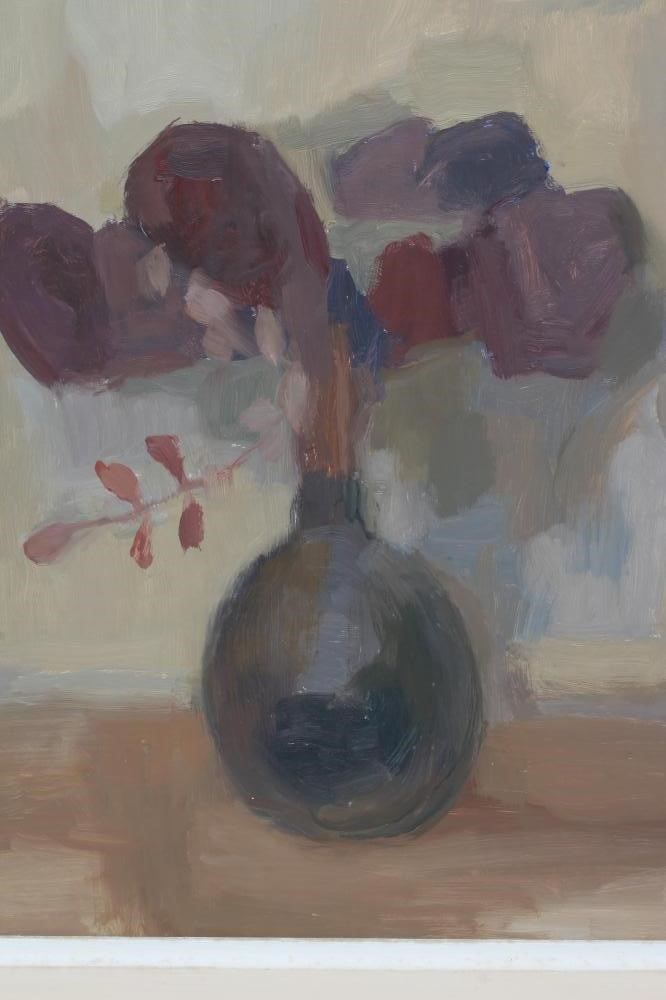 MARGARET FIRTH (1898-1991) "Dark Leaves", signed, oil on board,15" x 19 1/2", framed (subject to Image