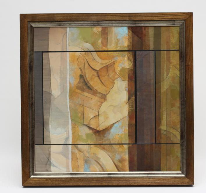 GRAEME WILLSON (1951-2008) Untitled, signed to reverse and dated 1906, mixed media on board, 23" x Image