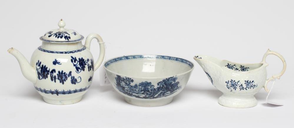 A JOHN PENNINGTON PORCELAIN SAUCEBOAT Image