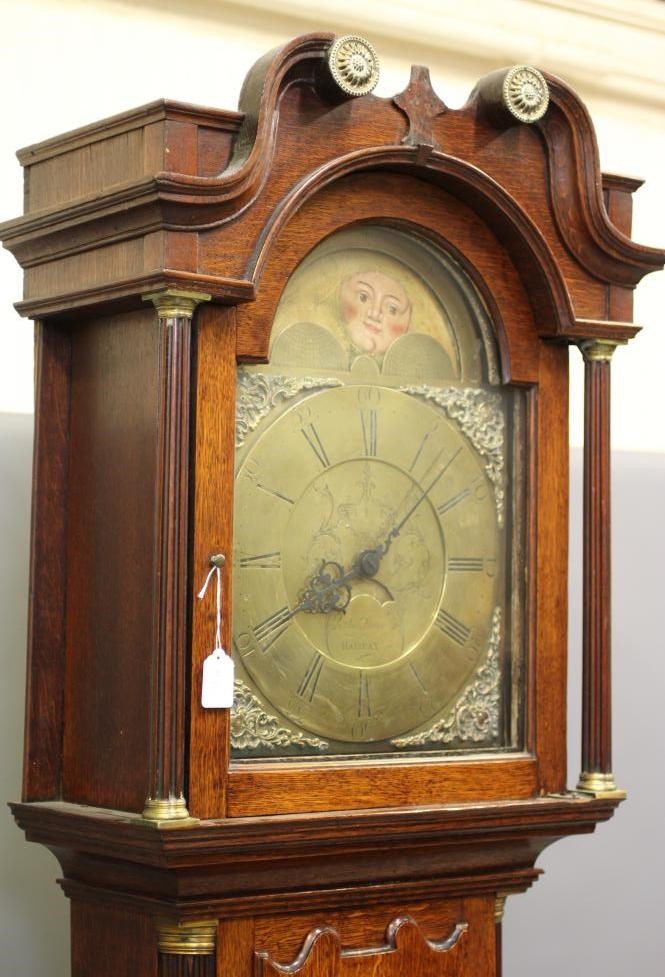 AN OAK LONGCASE CLOCK SIGNED THOMAS LISTER HALIFAX Image
