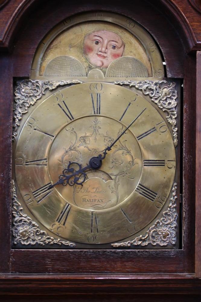 AN OAK LONGCASE CLOCK SIGNED THOMAS LISTER HALIFAX Image
