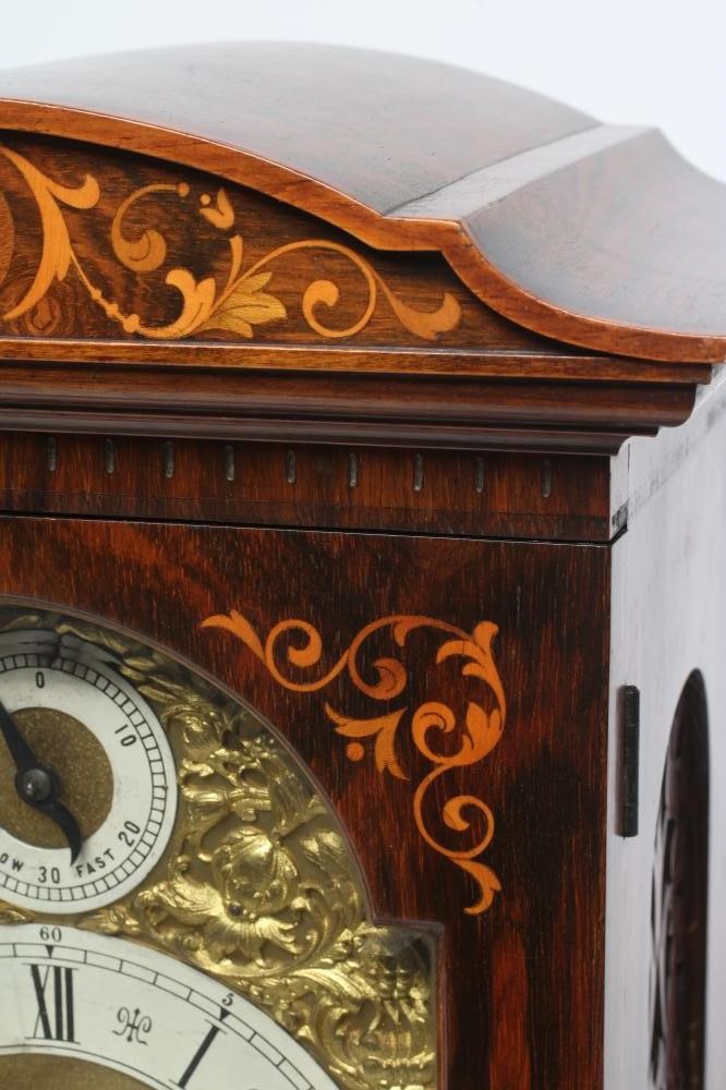 A ROSEWOOD CASED TABLE CLOCK BY LENZKIRCH Image
