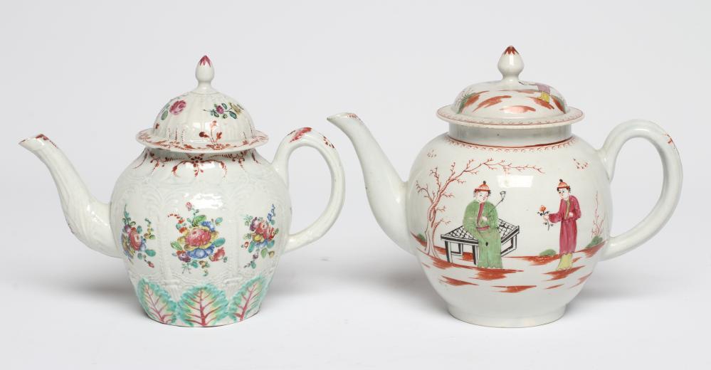 A JOHN PENNINGTON PORCELAIN TEAPOT AND COVER Image