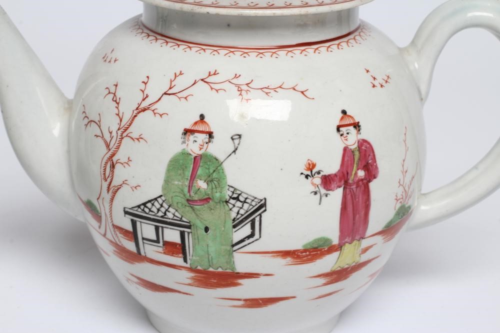 A JOHN PENNINGTON PORCELAIN TEAPOT AND COVER Image