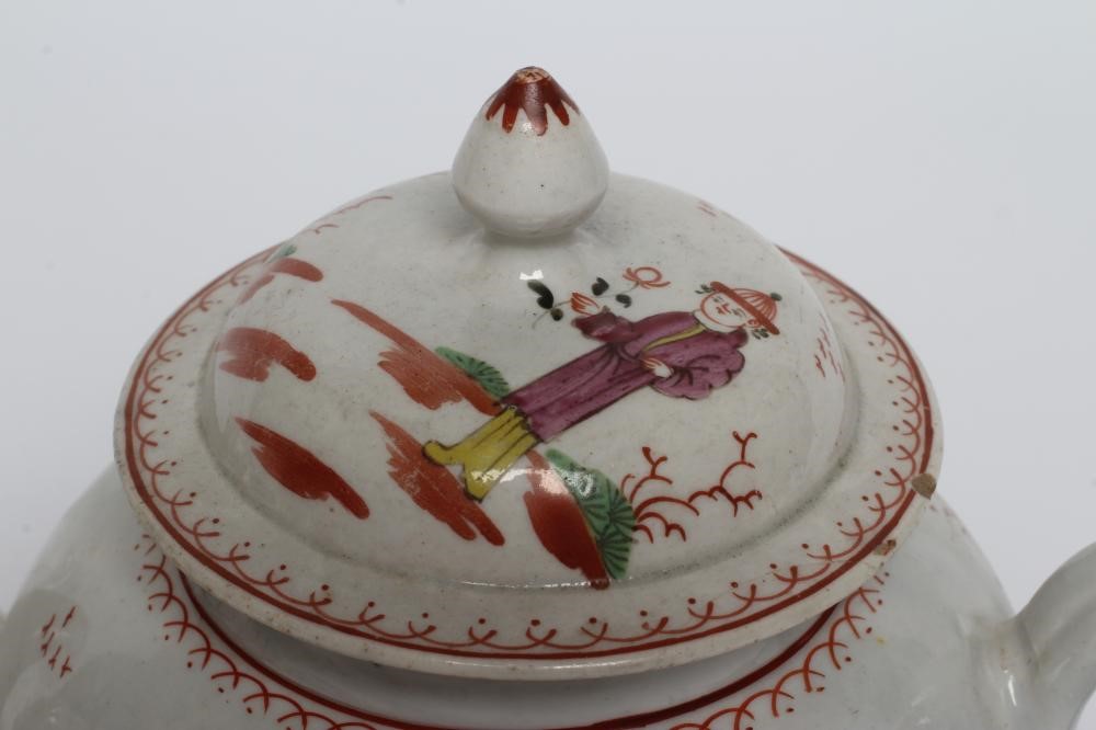 A JOHN PENNINGTON PORCELAIN TEAPOT AND COVER Image