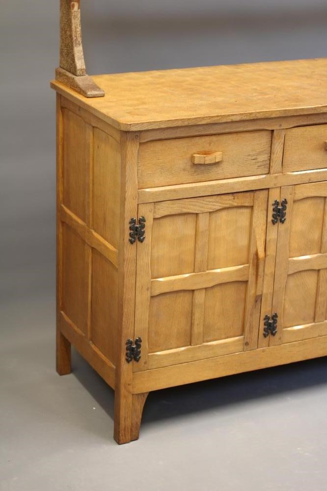 AN ADZED OAK DRESSER Image