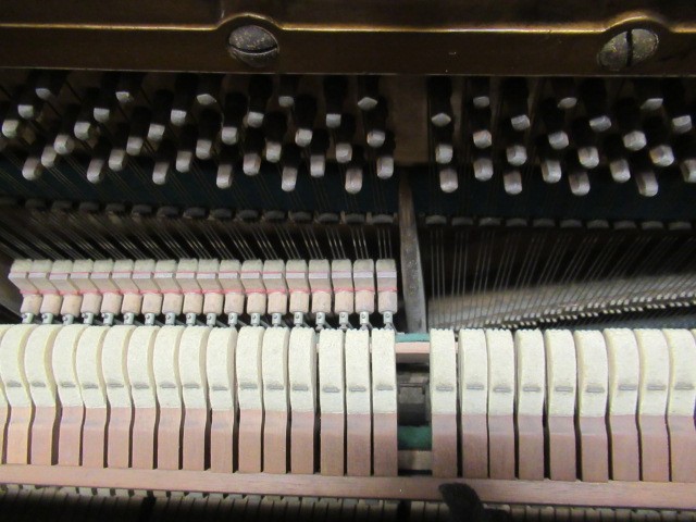 AN EDWARDIAN ROSEWOOD CASED BECHSTEIN UPRIGHT Image