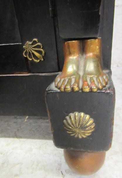 AN EGYPTIAN REVIVAL EBONISED PIER CABINET Image