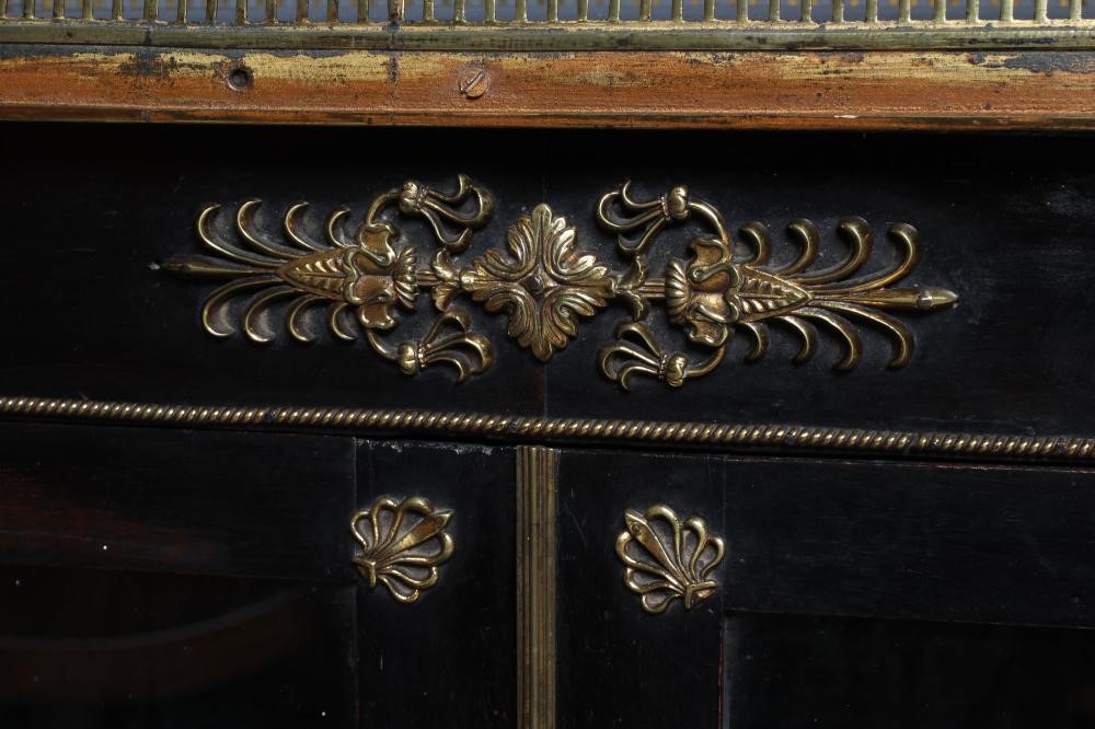 AN EGYPTIAN REVIVAL EBONISED PIER CABINET Image