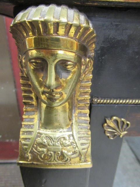 AN EGYPTIAN REVIVAL EBONISED PIER CABINET Image