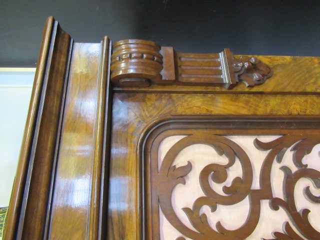 A VICTORIAN BURR WALNUT CREDENZA Image