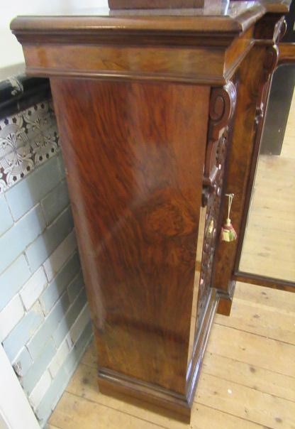 A VICTORIAN BURR WALNUT CREDENZA Image