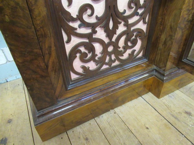 A VICTORIAN BURR WALNUT CREDENZA Image