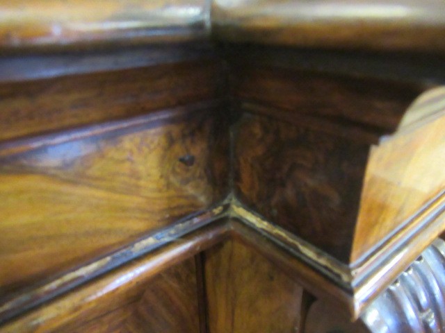 A VICTORIAN BURR WALNUT CREDENZA Image