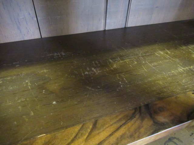 A VICTORIAN BURR WALNUT CREDENZA Image