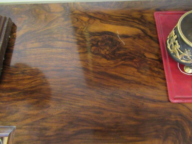 A VICTORIAN BURR WALNUT CREDENZA Image