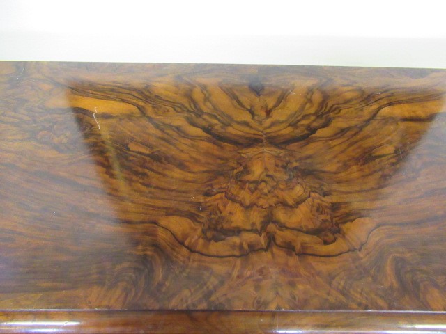 A VICTORIAN BURR WALNUT CREDENZA Image