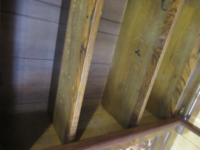 A VICTORIAN BURR WALNUT CREDENZA Image