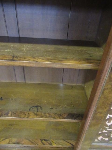 A VICTORIAN BURR WALNUT CREDENZA Image