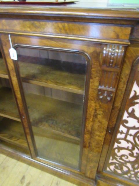 A VICTORIAN BURR WALNUT CREDENZA Image