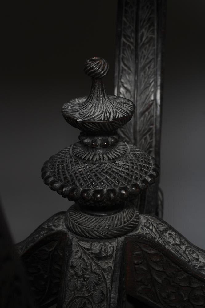 A BURMESE HARDWOOD OCCASIONAL TABLE Image