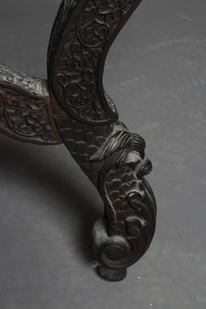 A BURMESE HARDWOOD OCCASIONAL TABLE Image