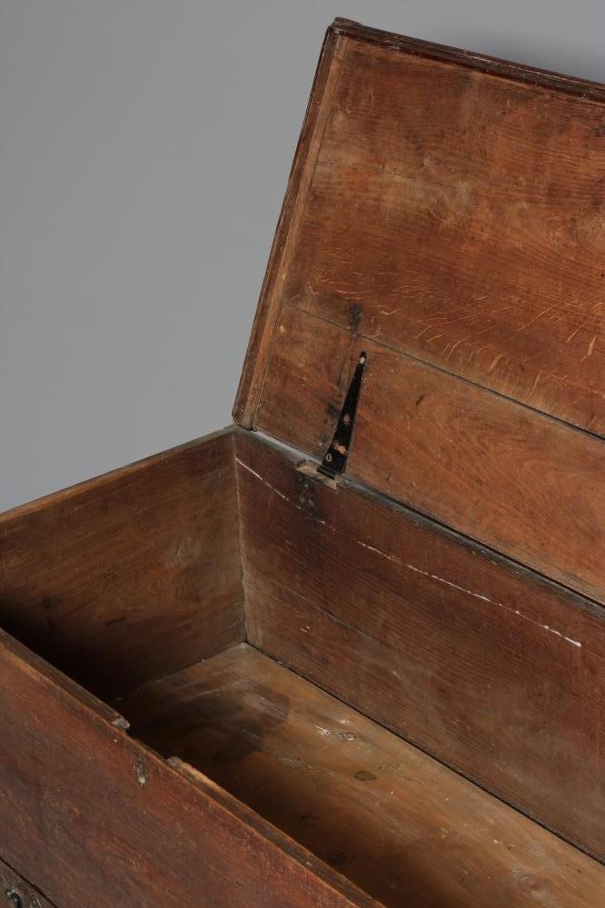 A GEORGIAN OAK BOARDED CHEST WITH TWO DRAWERS Image