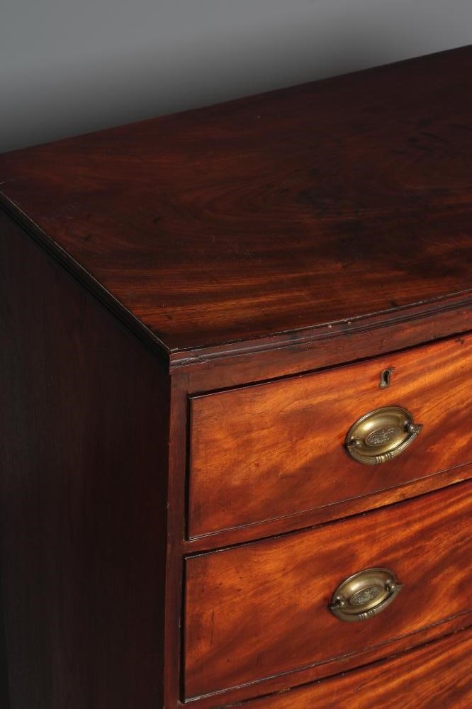 A REGENCY MAHOGANY BOWED CHEST Image