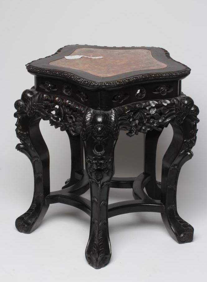 A CHINESE HARDWOOD STAND Image