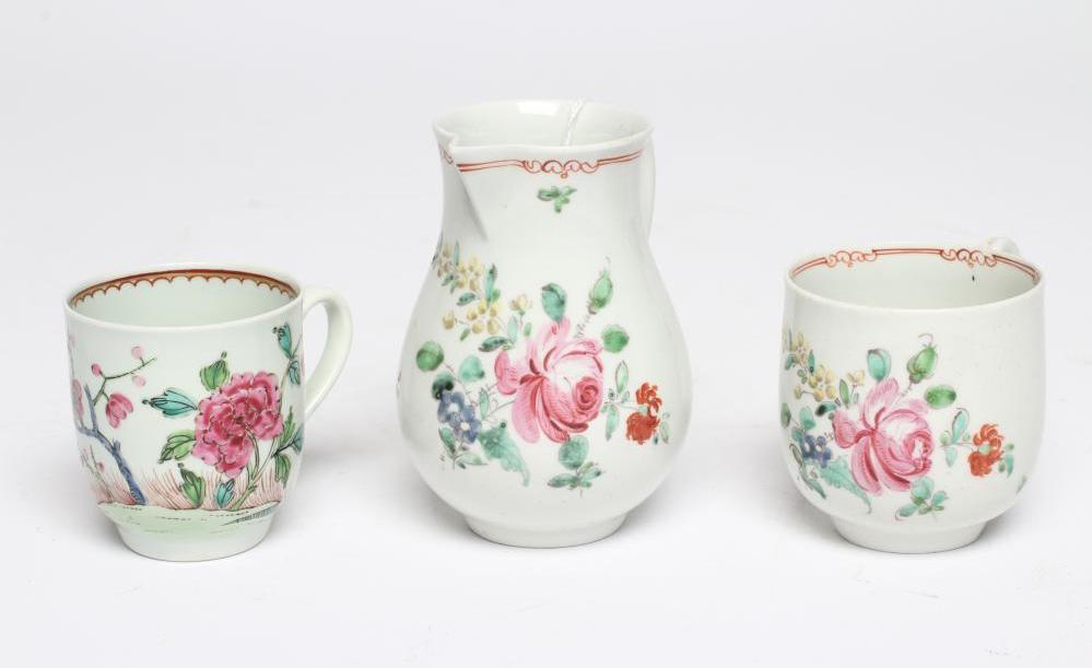 A CHAFFERS PORCELAIN SPARROW BEAK JUG Image