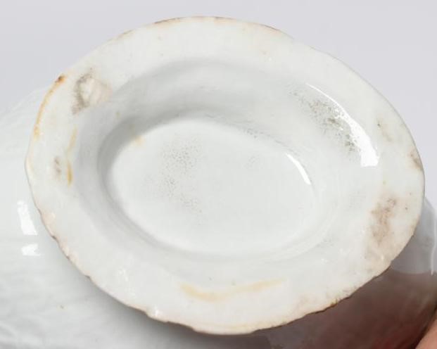 A CHRISTIANS PORCELAIN SAUCE BOAT, 1768-78, smaller but similar to the previous lot and painted with Image