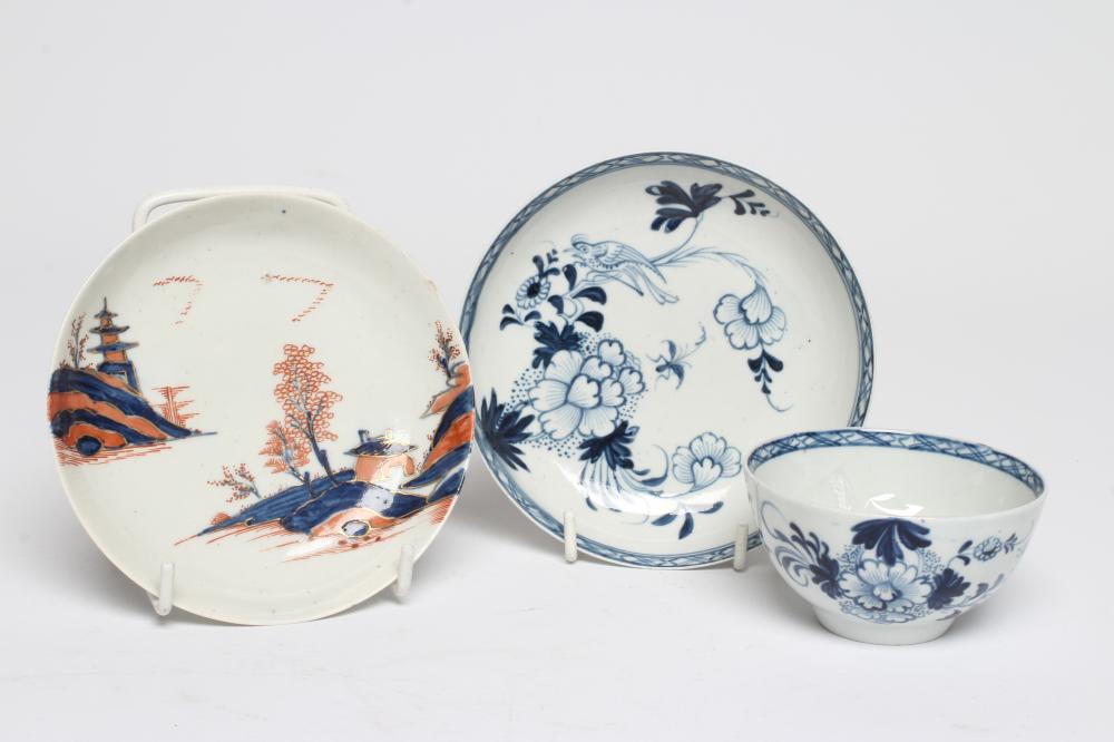 A JAMES PENNINGTON PORCELAIN TEA BOWL AND SAUCER Image