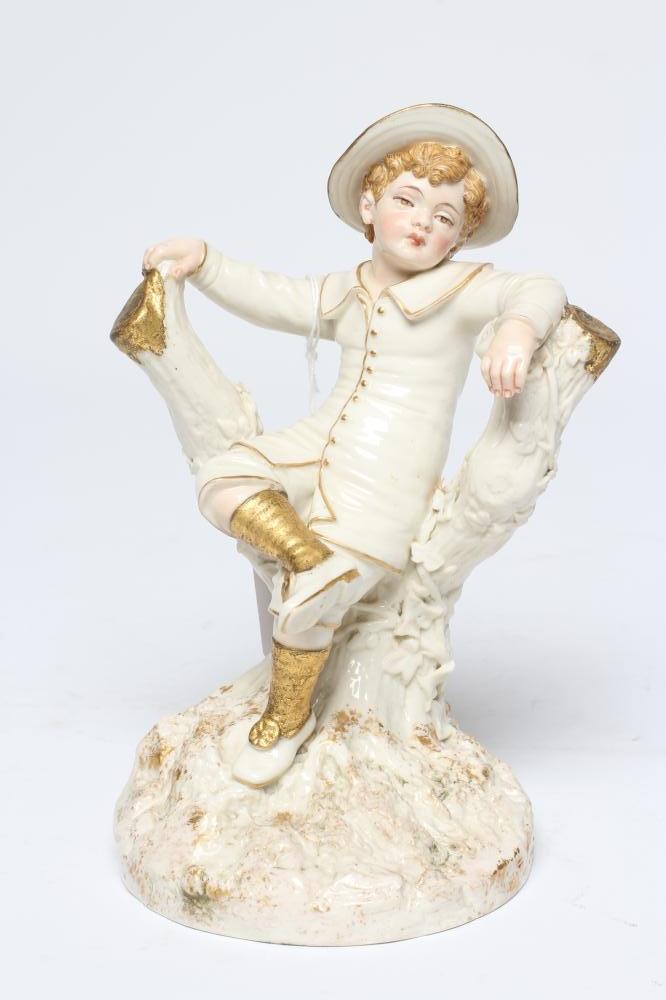 A ROYAL WORCESTER PORCELAIN FIGURE Image