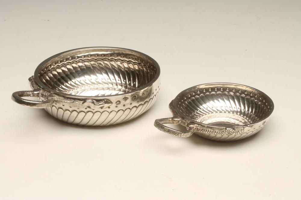 A FRENCH SILVER QUAICHE Image