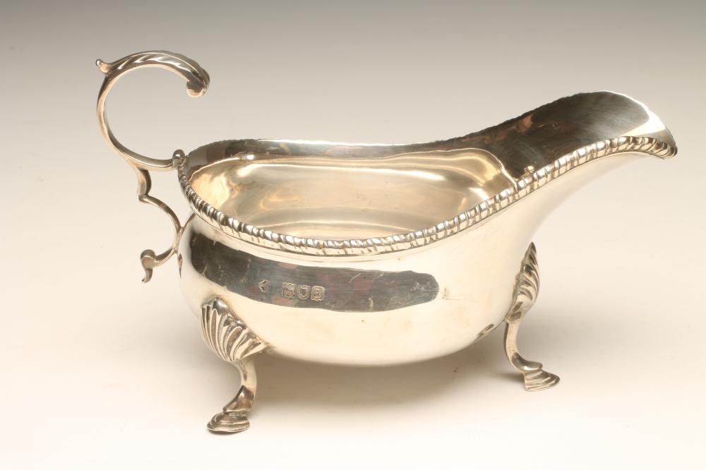 A LATE VICTORIAN SILVER SAUCEBOAT Image
