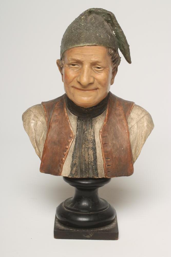 AN ERNST WAHLISS TERRACOTTA BUST Image