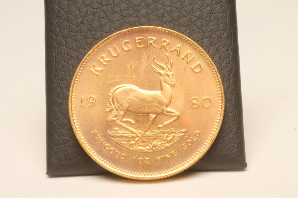 A SOUTH AFRICAN GOLD KRUGERRAND Image