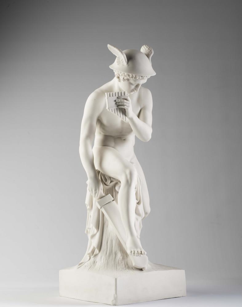 A VICTORIAN ROBINSON & LEADBETTER PARIAN FIGURE OF MERCURY Image