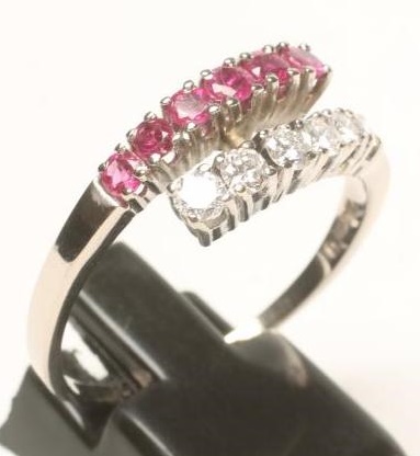 A RUBY AND DIAMOND RING Image