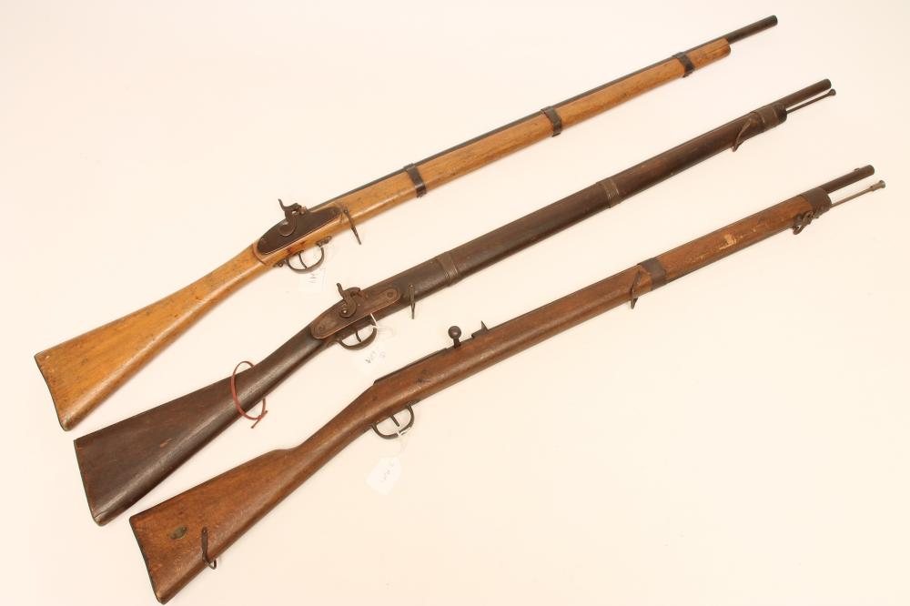 TWO THEATRICAL STAGE PERCUSSION RIFLES Image