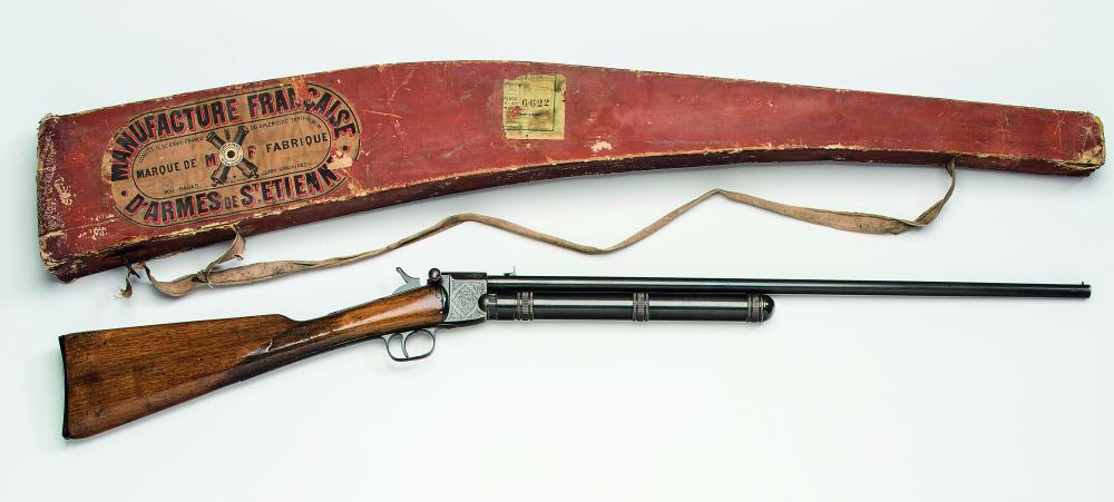A RARE GIFFARD PATENT CO2 8MM RIFLE WITH ORIGINAL BOX Image