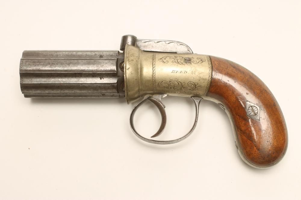 A PEPPERBOX PERCUSSION PISTOL by Reed Image