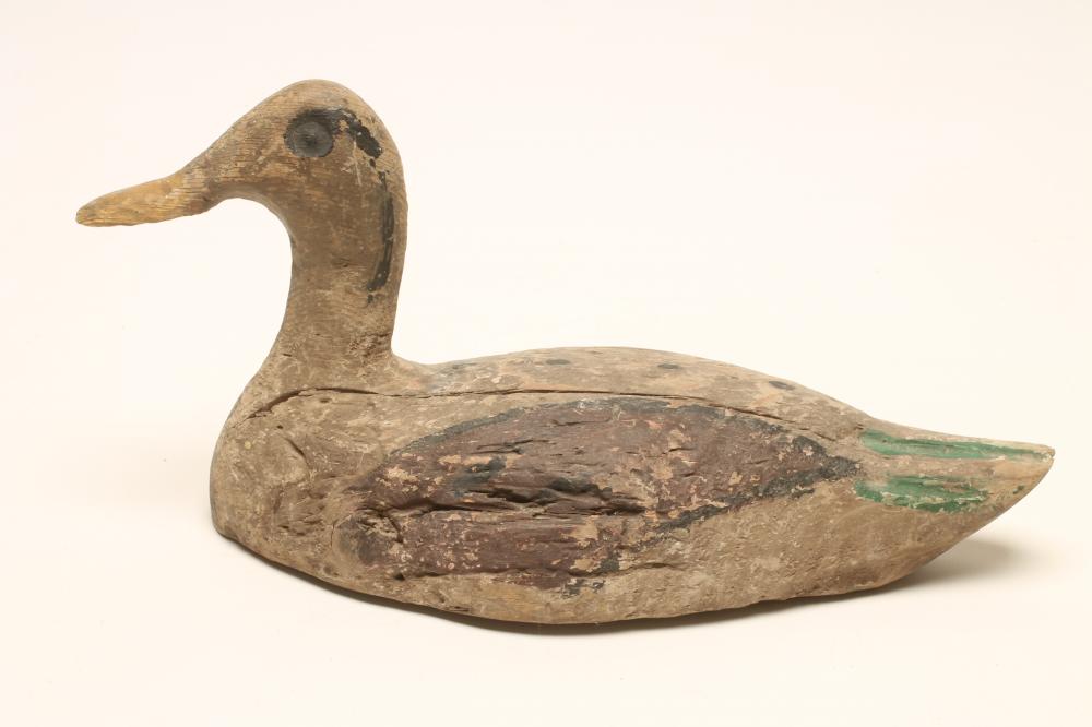 A WOODEN DECOY DUCK Image