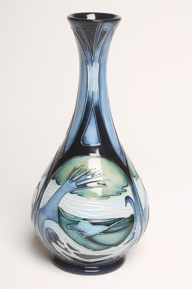 A MOOCROFT POTTERY VASE Image