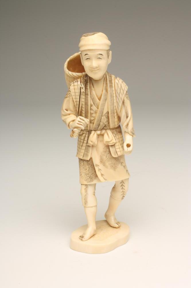 A JAPANESE SECTIONAL IVORY OKIMONO Image