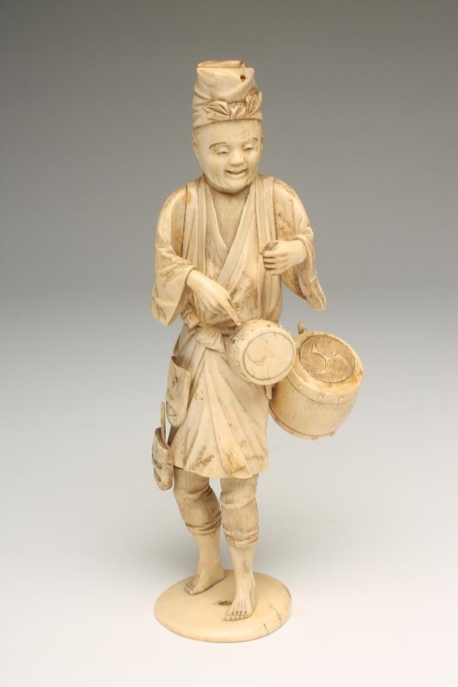 A JAPANESE SECTIONAL BONE OKIMONO Image