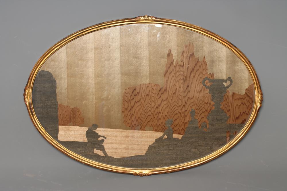 A ROWLEY GALLERY LONDON MARQUETRY PANEL "Music" Image