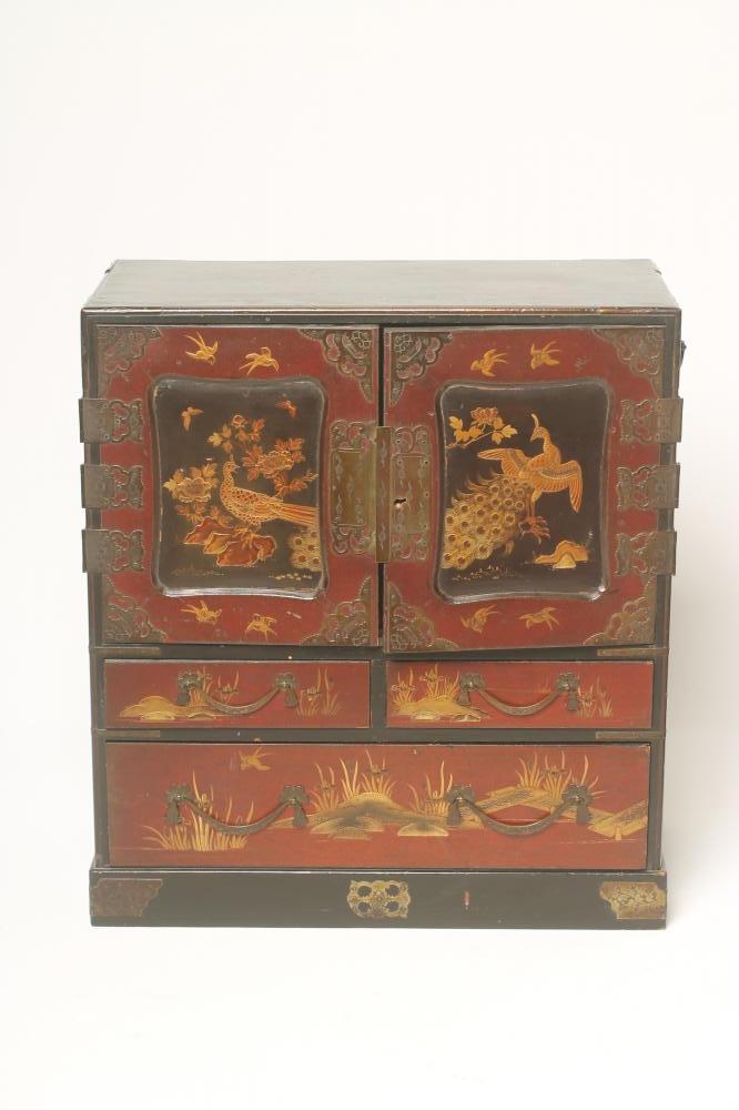 A JAPANESE LACQUER TABLE CABINET Image